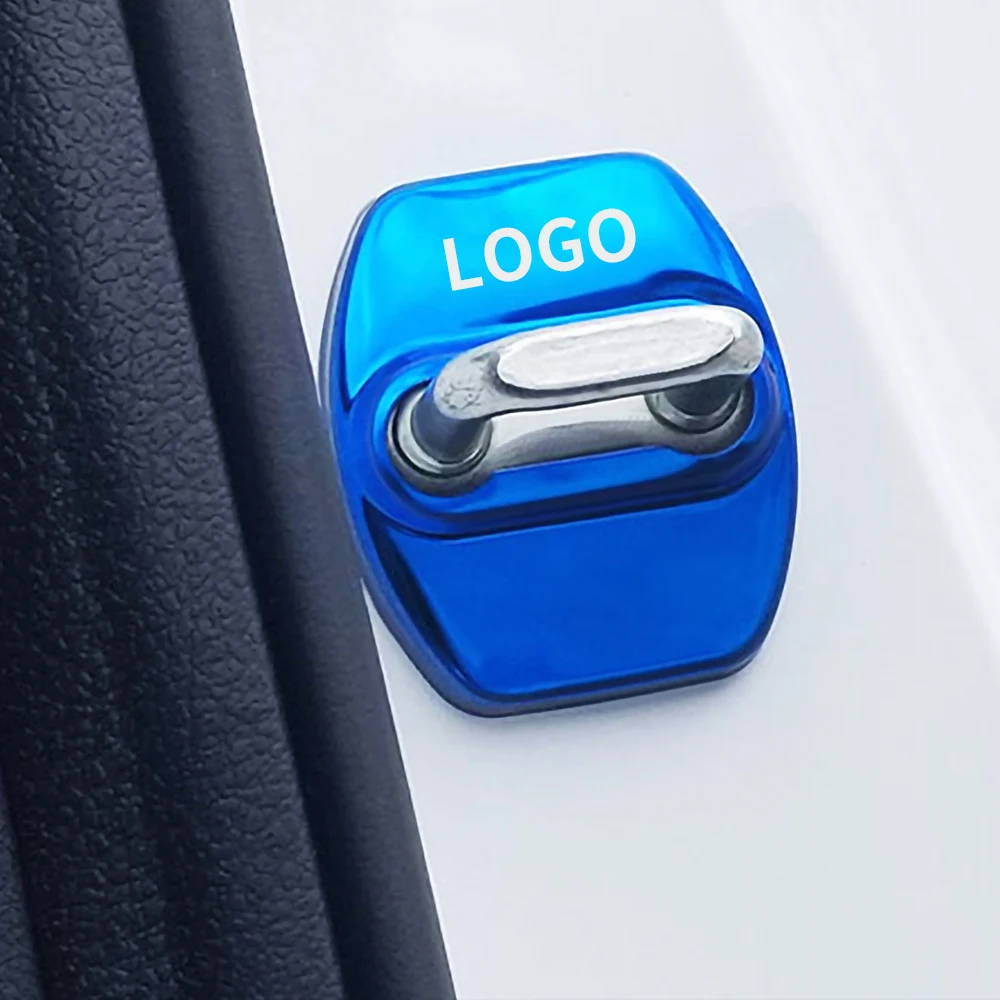4 шт. защитный чехол на дверной замок автомобиля эмблема логотип крышки металла