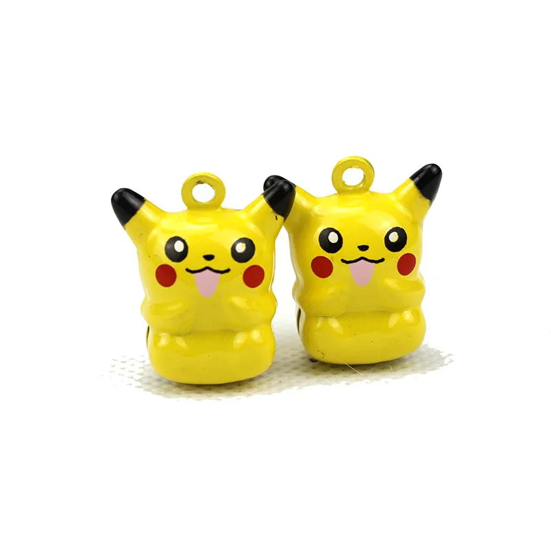 

50x Cartoon Yellow Cat Jingle Bell Charms Bag Schoolbag Keychain Charm Jewelry Pendant Accessories Decor