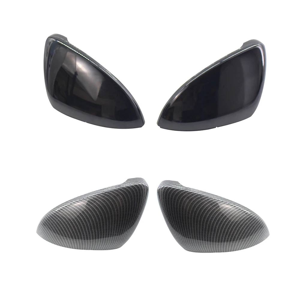 

X-CAR 1 Pair Car Matte Black Front Rearview Side Wing Mirror Cap Cover For Volkswagen Golf 7 MK7 2014 2015 2016 2017 5G0857537E