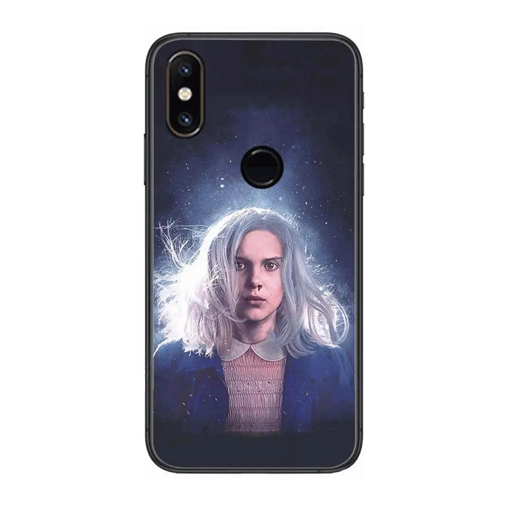

Stranger Things style Phone Case For xiaomi M2 C3 X3 F2 Lite NFC 6 5 x Poco k30 Pro Anime Black Cover Silicone Back Pretty