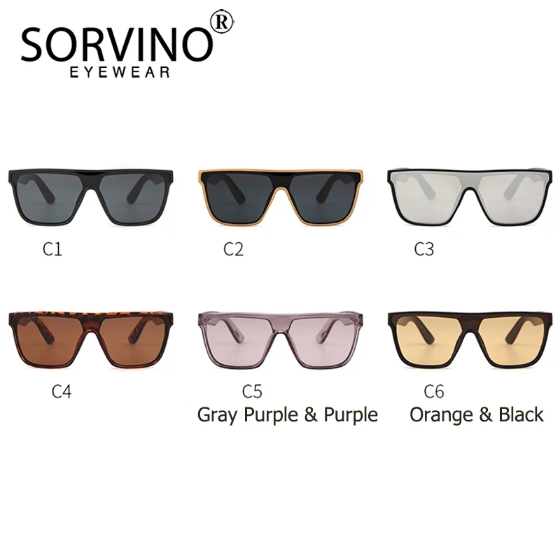 Мужские и женские Квадратные Солнцезащитные очки SORVINO большие леопардовые