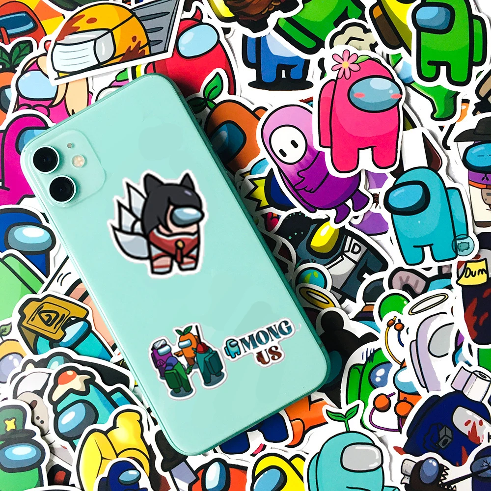 

Among us Hot Game Graffiti Stickers For Laptop Notebook Skateboard Computer Luggage Decal Sticker Pack Kids Toys