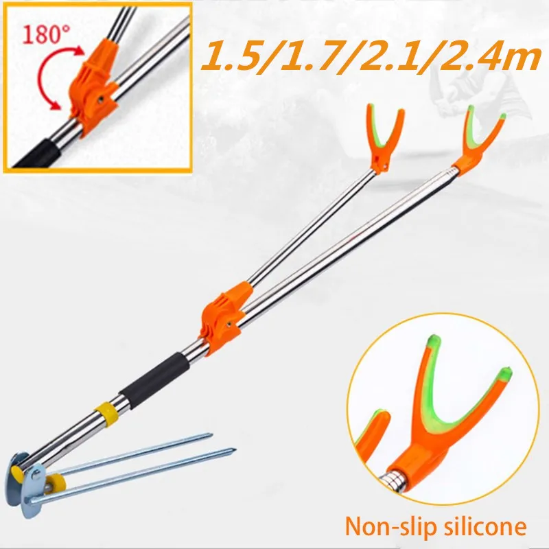 

Fishing Rod Inserting The Turret 1.7/1.9/2.1/2.4m Meters Stainless Steel Fishing Box Frame Truss Gear Accessories