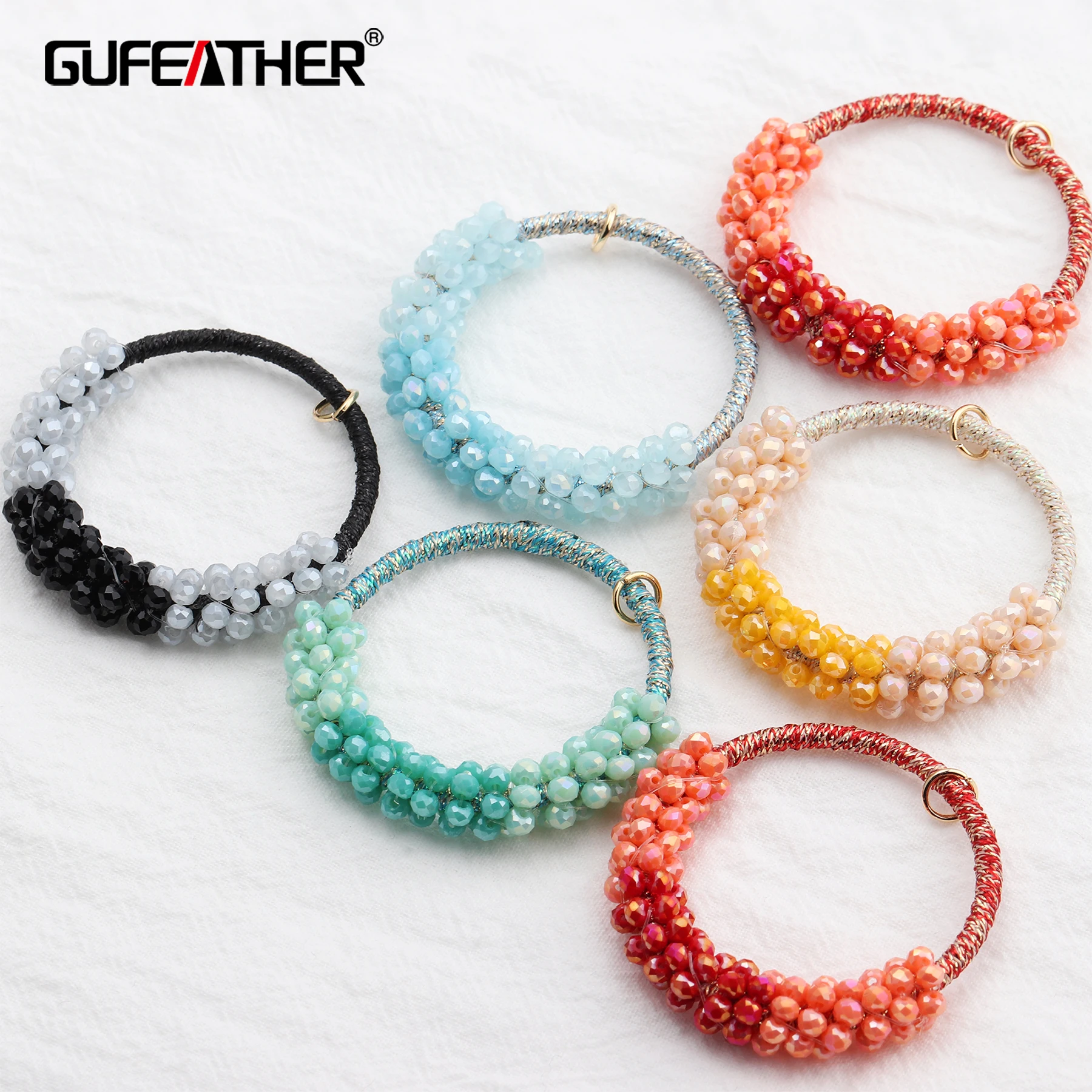 GUFEATHER M528 ювелирные аксессуары ручная работа для бусин круглая форма подвески