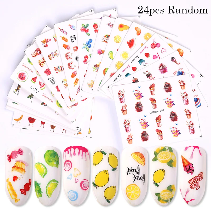 Set 19 LEMOOC 45 шт./компл. черного цвета с цветочками для вечеринок наклейки переводятся при помощи воды красочные исскуство ногати наклейки бабочками и кружевом для малышей с изображением Ловца снов наклейки для ногтей - Цвет: Set 19