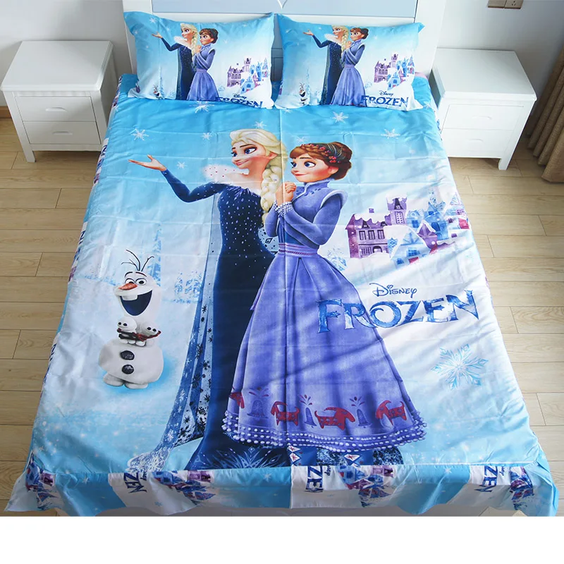 

Disney Duvet Cover Sets Bedding Set Frozen Elsa Anna Cars Rapunzel Princess Girls Boy Single Bedlinen Pillowcases For 0.9m-1.2m