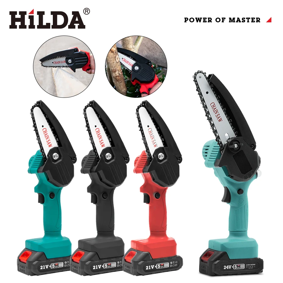 Электрическая цепная пила садовый инструмент с перезаряжаемым литиевым