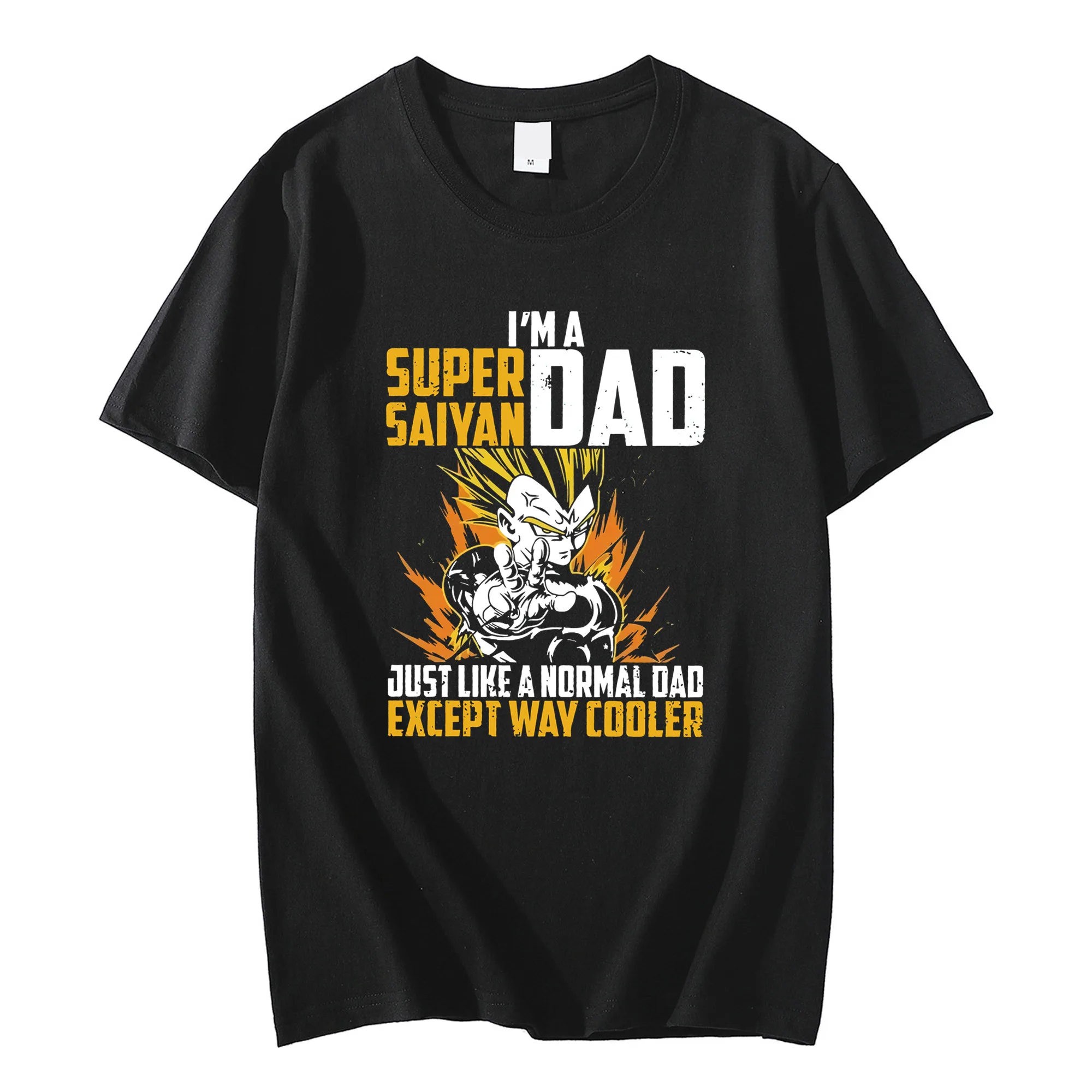 

Dragon Ball I'm A Super Saiyan Dad Fathers Day Gift Family Gift Black T Shirt Men And Women Cotton