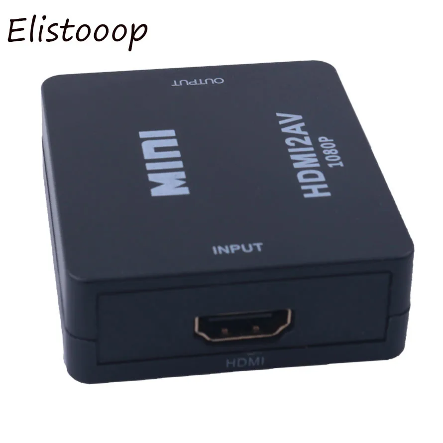 Мини адаптер HDMI совместимый с AV преобразователь видео HD RCA AV/CVSB L/R HDMI2AV Поддержка