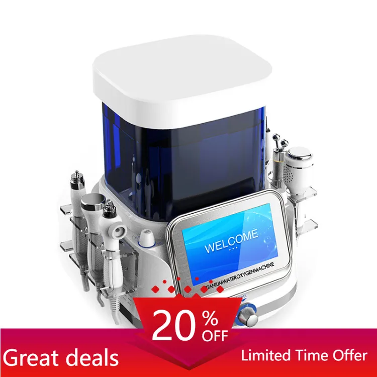 

2020 Titanium H2O2 Hydra dermabrasion small bubbles machine water oxygen jet facial peeling device for skin care cleansing