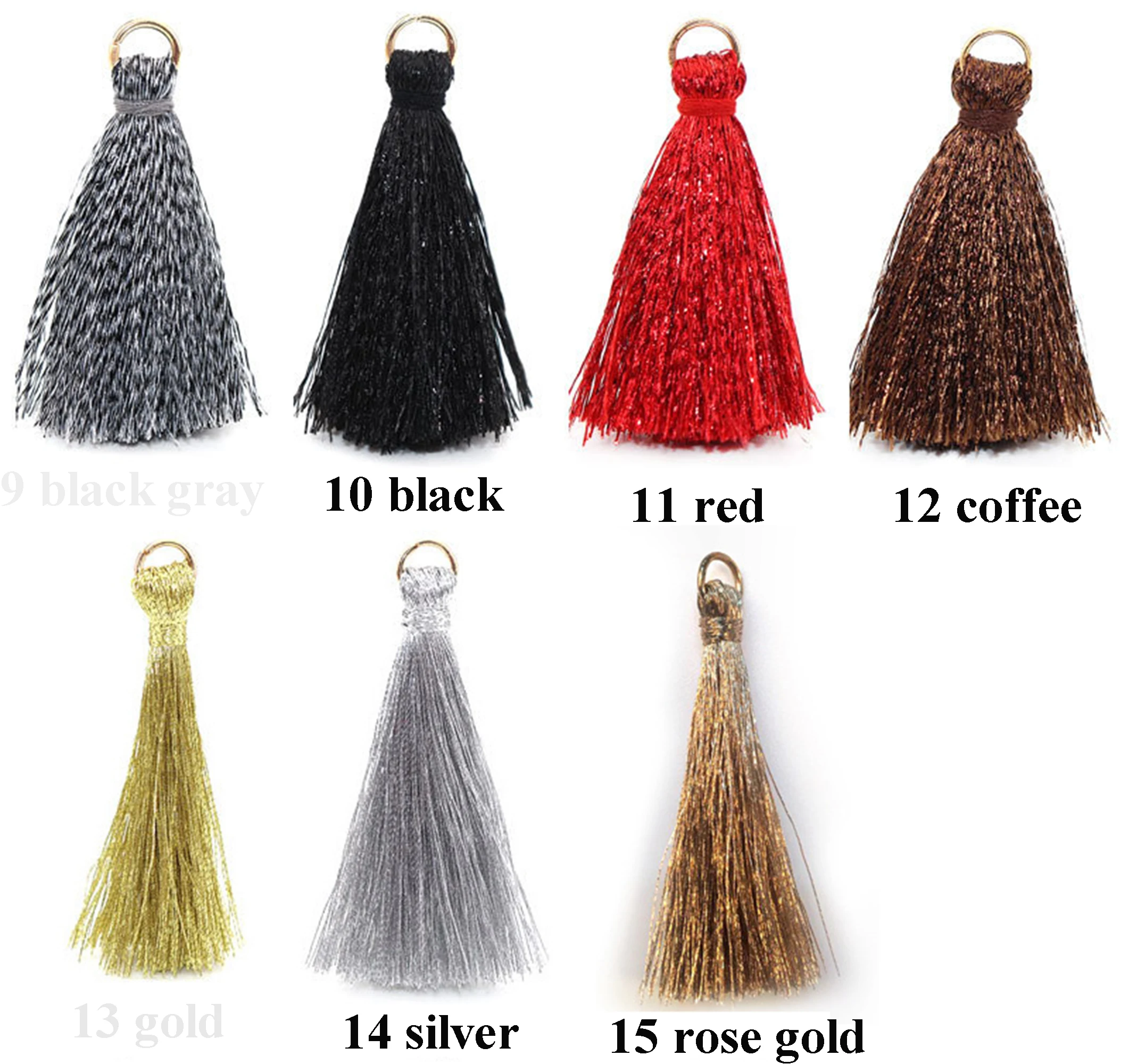 4cm Flash Rayon Tassel Earrings Crafts Jewelry Clothing Accessory | Украшения и аксессуары