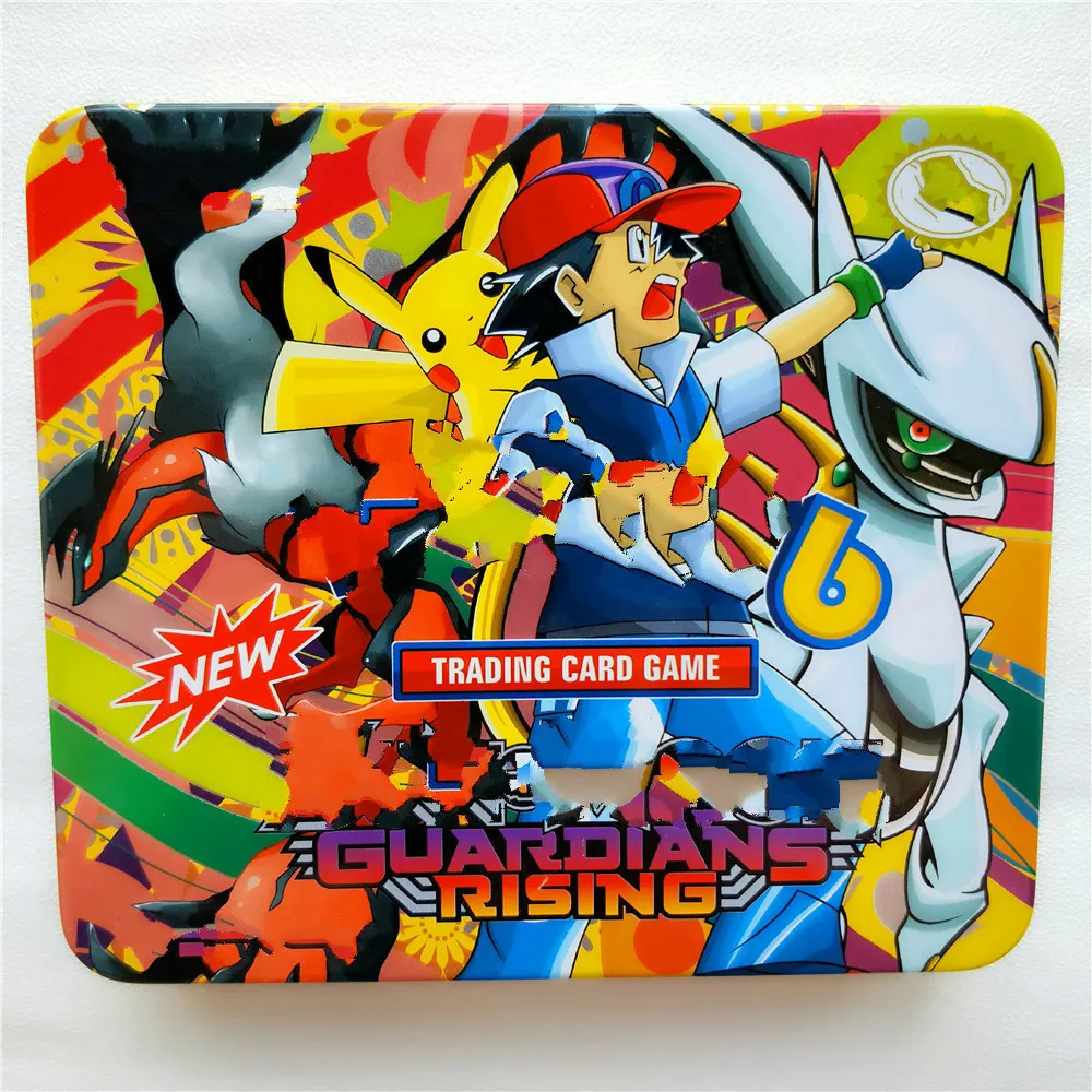 2019 Новый 46 шт./компл. Pokemon Портативный жестяная коробка Battle игрушки хобби