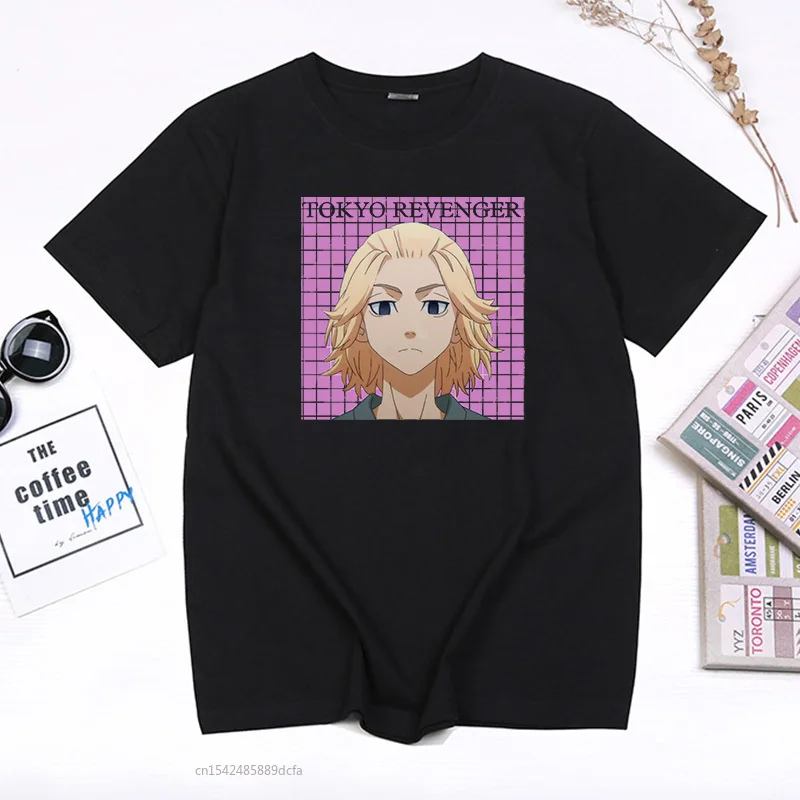 

Kawaii Manga Pattern Tee Hip-hop Hipster Camisetas Tokyo Revengers Anime T Shirt Street Fashion Tops