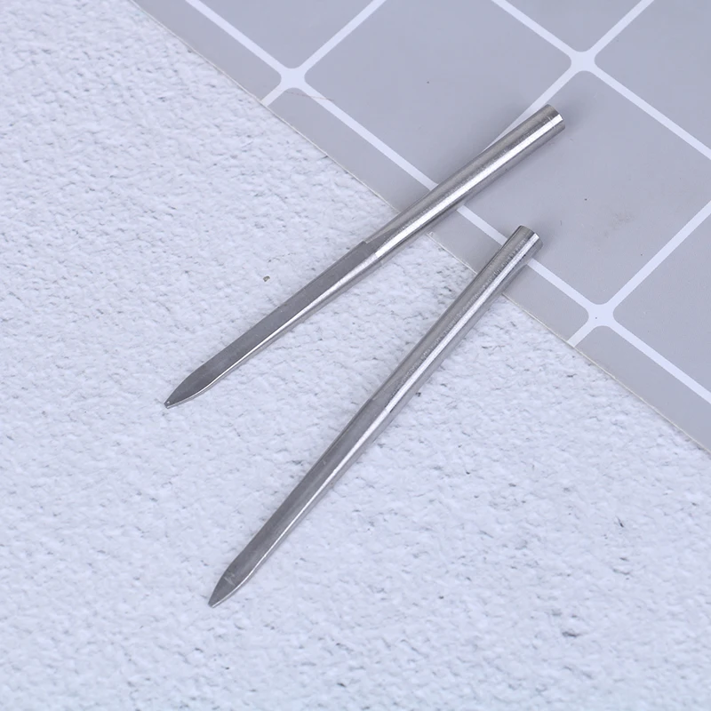 

2pcs Lacing Stitching Weaving Needles Stainless Steel Works For Laces,Strings,Stainless Umbrella Rope Bracelet Knitting Needle