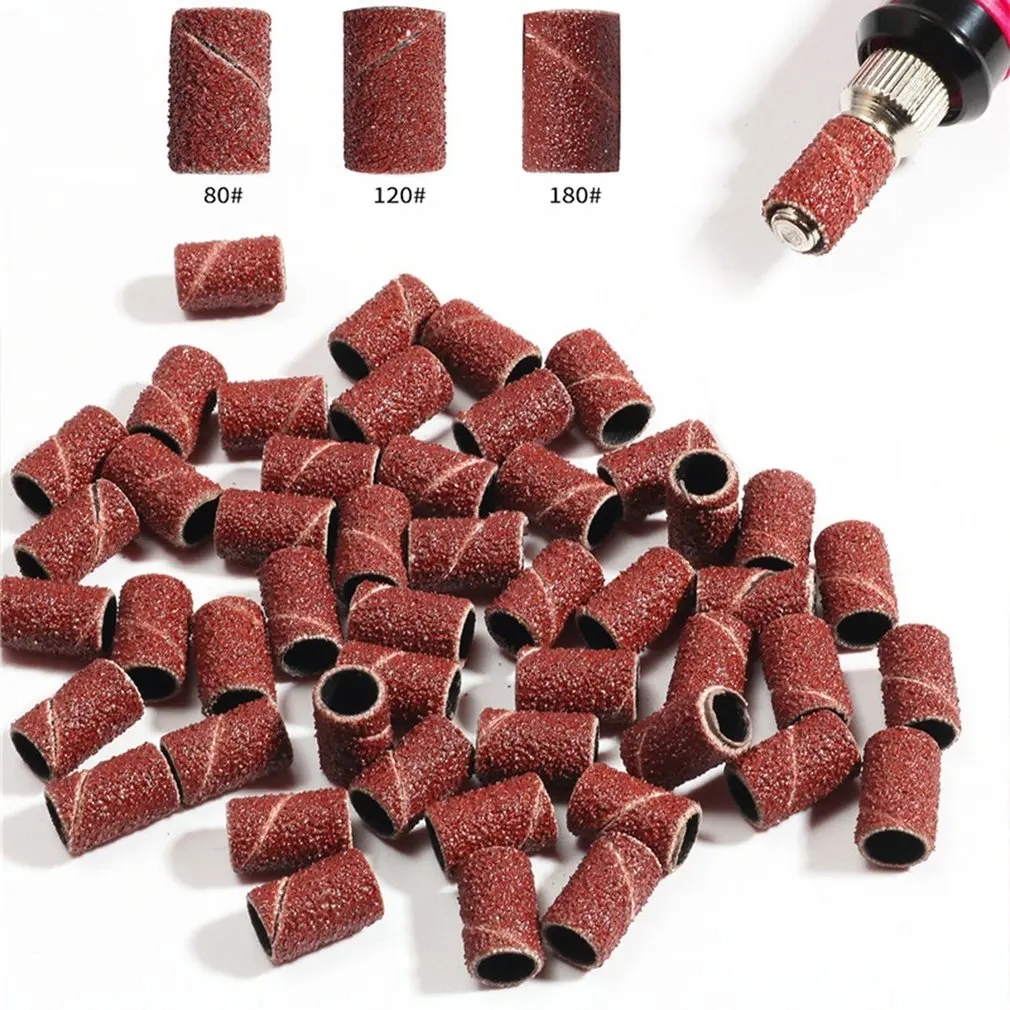 

Professional Nail Polish Manicure Accessories Sand Circle Necessary For Polishing Machine Nail Ring Grinding Wheel 100pcs