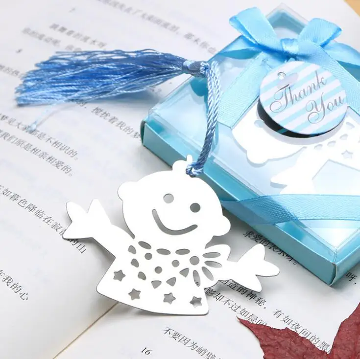 Baby shower сувениры вечерние ринки подарок-голубой розовый мишка тедди закладка для