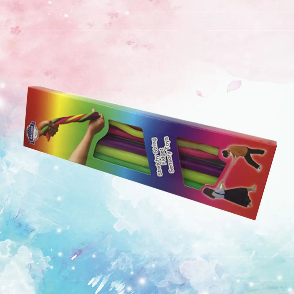 

12 pcs TPR Rubber Noodle Stretch Rope Pressure Relief Rope Vent Rope for Children