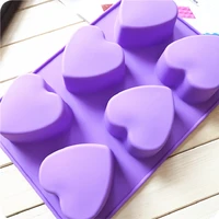 diy handmade soap supply silicone mould 6 new love you love heart soap mold colour random