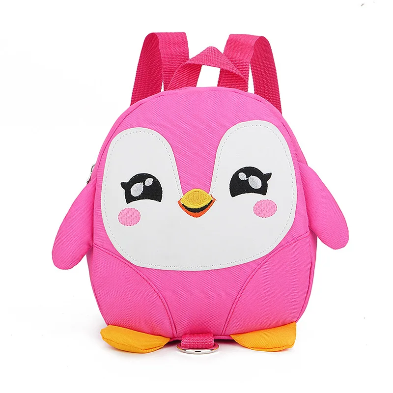 Детский Маленький Рюкзак Школьная Сумка с рисунком милого пингвина футболка