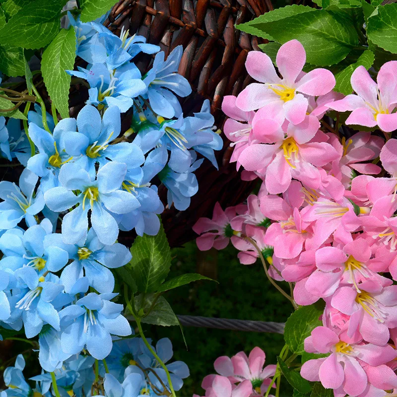 

[Give Away Basket] Artificial Hanging Flowers Vertical Window Ivy Leaf Vine Living Room Home Garden Wall Decoration Fake Flowers