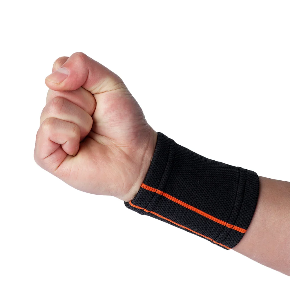 1 шт. эластичная спортивная повязка браслет дышащий вязаный спортивный для