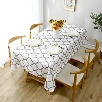 moroccan pattern polyester tablecloth waterproof anti scald oil proof disposable tablecloth coffee table mat