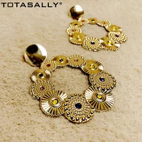 totasally hohemian circle cluster earrings for women unusual earrings over size circle party earrings gifts jewelry dropship
