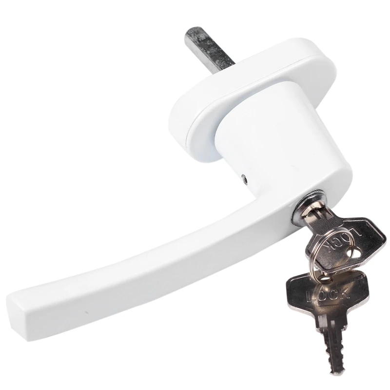 4 x оконные ручки Запираемые защитные Белый алюминиевый Детский защитный замок