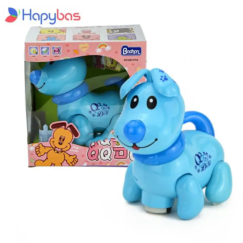 

Large electric toy Lovely musical & light walking dog, cute pet qq dog toy, musical shiny walk pet dog 3 colors available