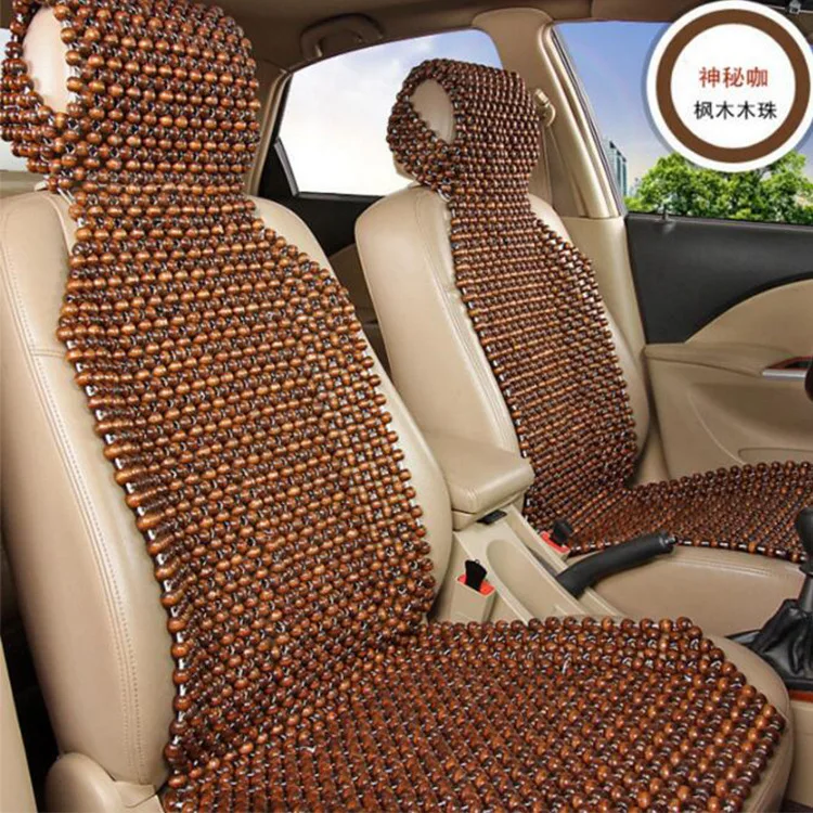 

1 Piece Car Seat Cover 3 - Color Optional Car Wooden Bead Cushion Natural Environmental Protection Auto Supplies