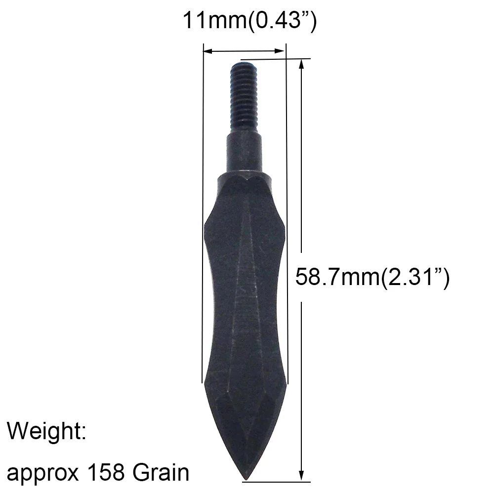 3 шт черные ивы Broadheads стрельба из лука углеродный стальной наконечник стрелы практические советы
