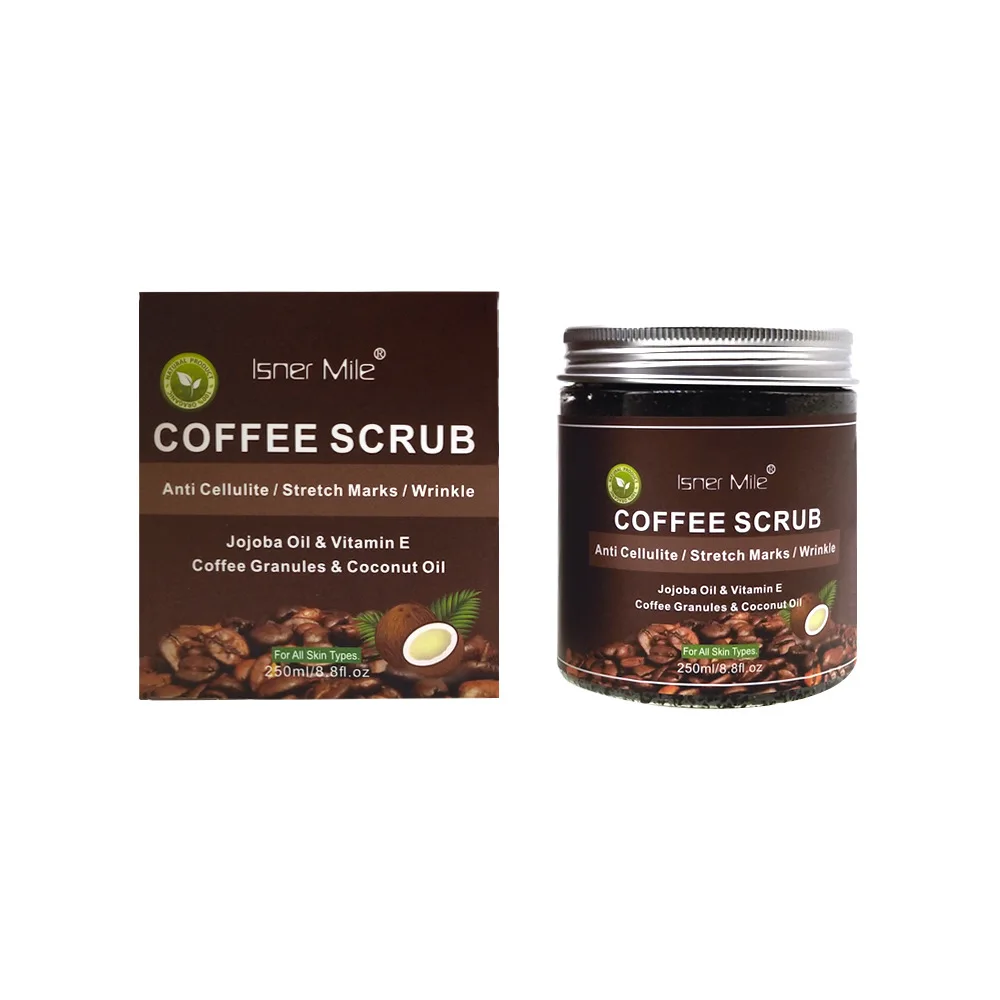 Coffee Scrub 100% натуральный отшелушивающий мощный кокосовое масло увлажняющий с