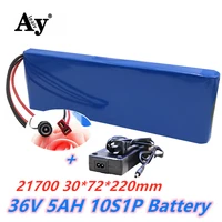 36v lithium ion rechargeable battery 10s1p 5ah battery pack 250w high power battery 42v 5000mah ebike electric bicycle with bms