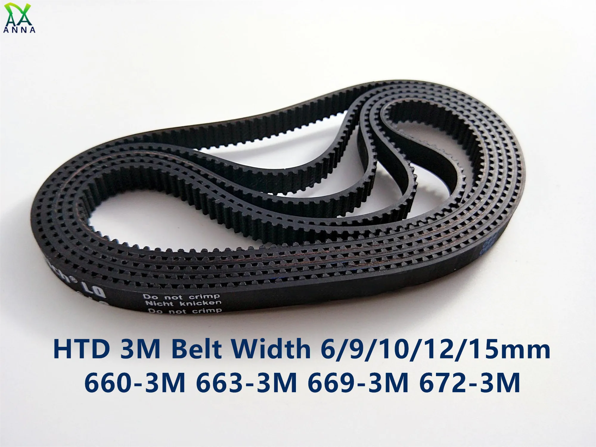 HTD 3M Timing belt C= 660 663 669 672 width 6/9/15mm Teeth 220 221 223 224 HTD3M synchronous 660-3M 663-3M 669-3M 672-3M | Обустройство