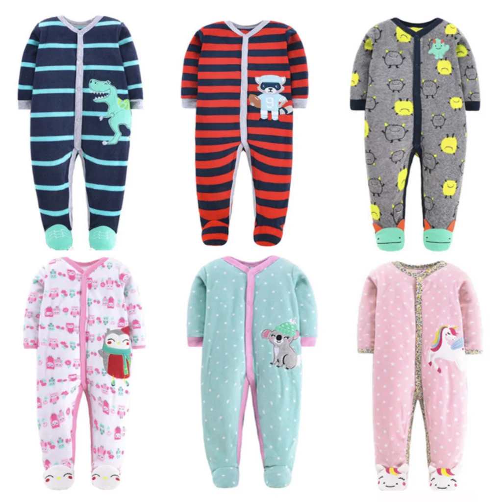 Комбинезон детский флисовый сплошной для новорожденных | Детская одежда и обувь