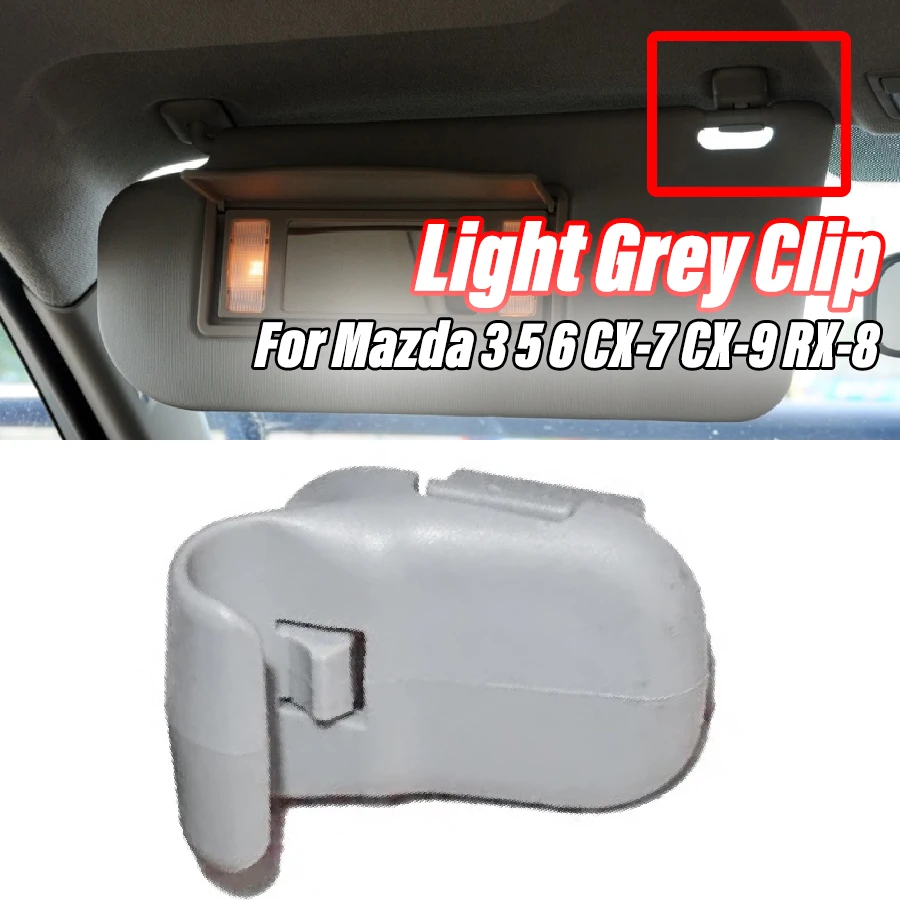 

Крепежный зажим для солнцезащитного козырька Wooeight OEM LC6269261B77, адаптер для Mazda 3 5 6 2006 2007 CX-7 CX-9 RX-8 Mazda MPV