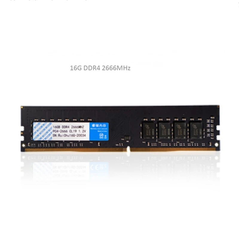 

RUICHU DDR4 16G 2666 Desktop Single 16G Memory Module Is Fully Compatible with 2133 4G/8G Support Dual P
