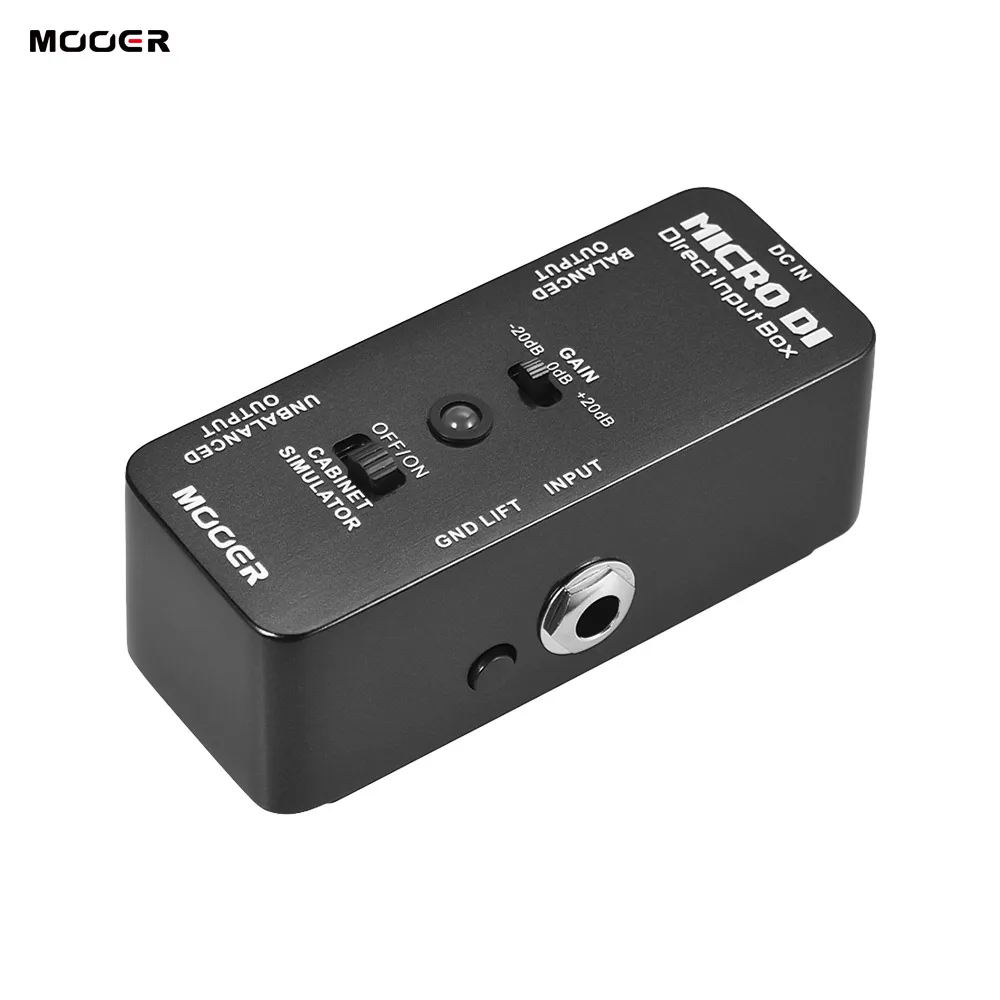 MOOER MICRO DI кабинет симулятор гитары педаль DI коробка гитарный эффект педаль полный металлический корпус для гитары Запчасти и аксессуары