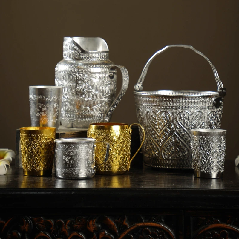 Тайский бытовой стакан для воды тайская посуда ресторана отеля клуба вина горшок