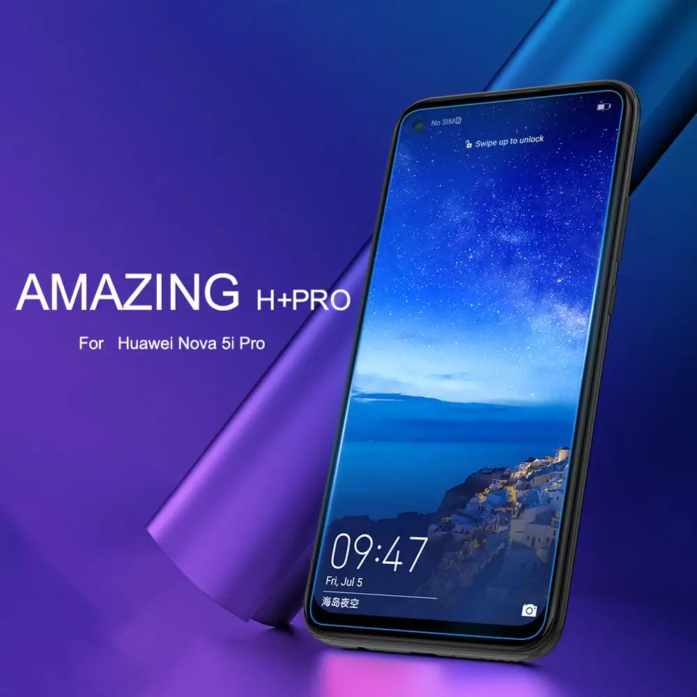 

Защита экрана для Huawei Nova 5i Pro NILLKIN Amazing H + Pro 2.5D Arc Edge противоударное Закаленное стекло Защитная пленка
