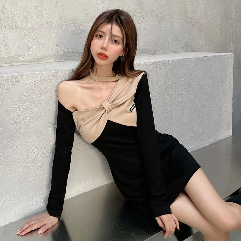 Woherb 2022 Сексуальное Женское Платье с лямкой на шее и открытыми плечами Женская