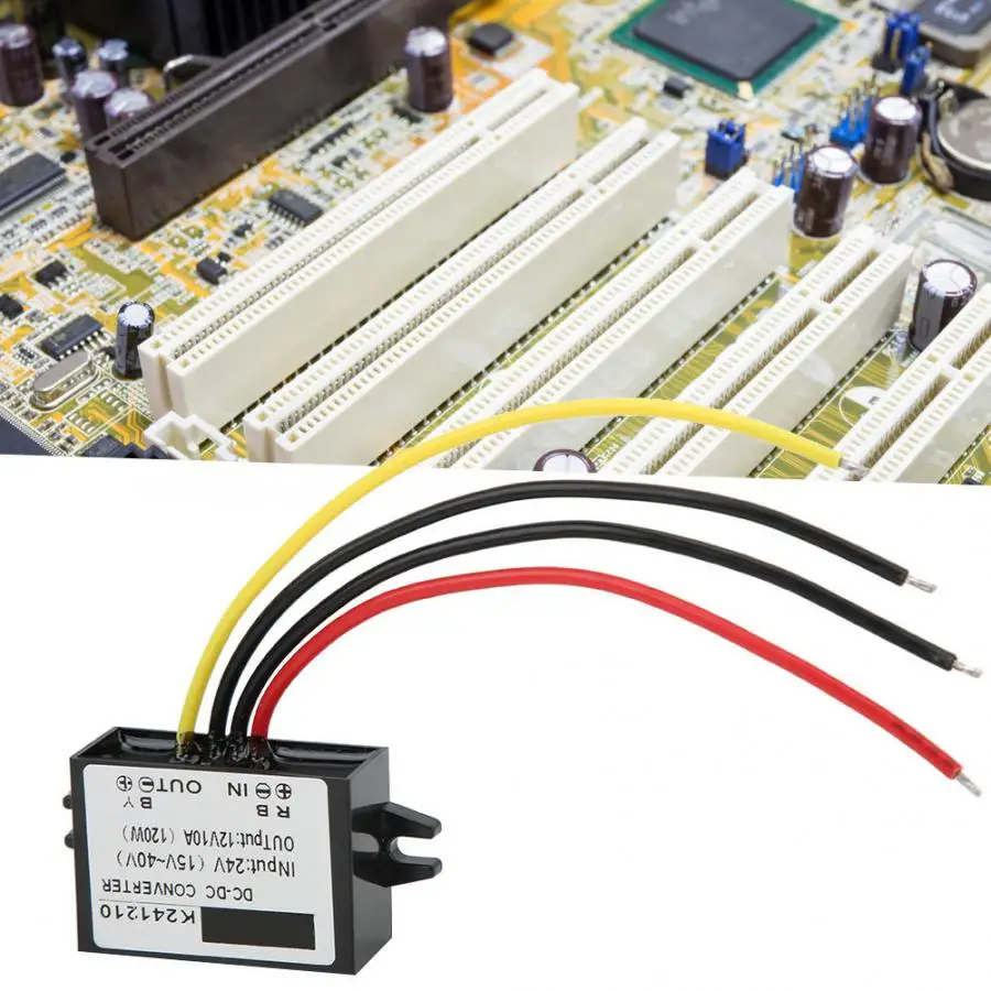 DC понижающий преобразователь напряжения модуль питания от 24 В до 12 10 А 120 Вт