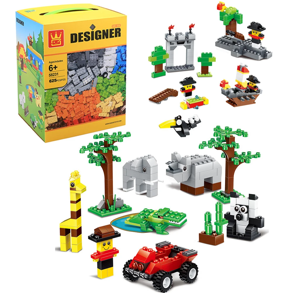 625 шт. Детский конструктор сделай сам|Блочные конструкторы| |