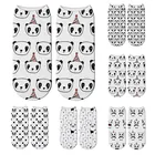 Новые хлопковые короткие носки с 3D принтом для женщин, милые мини-носки унисекс в виде животных, панды, медведя