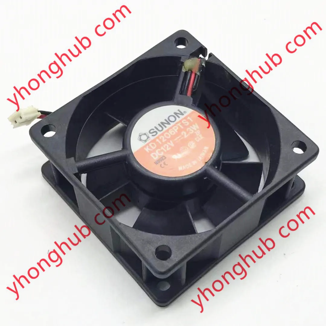 2-проводной Вентилятор охлаждения сервера SUNON KD1206PTS1 DC 12 В 2,3 Вт 60x60x25 мм