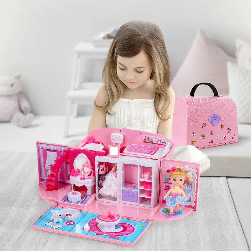 Сумка для кукольного домика милая мебель миниатюрный кукольный домик подарок на