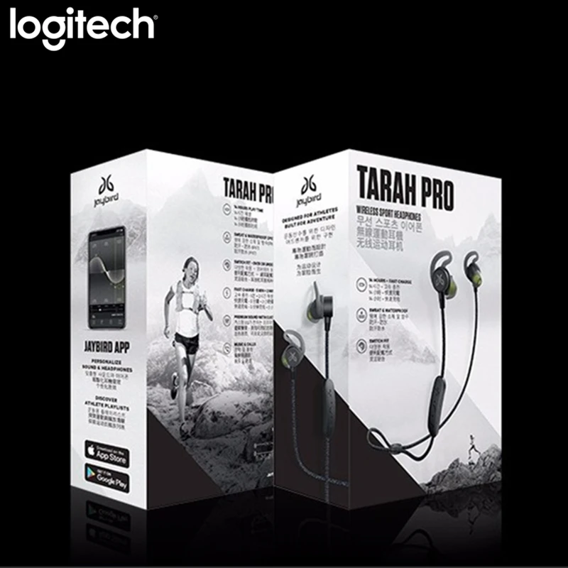 Беспроводные спортивные Eaphones Logitech Jaybird Tarah Pro Bluetooth 5 0 для пробежек безопасные
