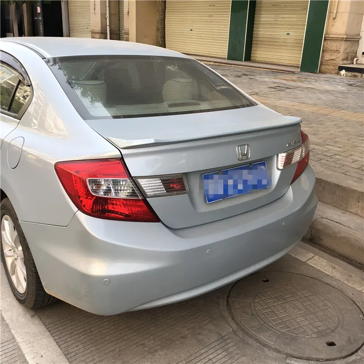 Для Civic спойлер 2012-2014 Honda YWyv Спойлер ABS пластик Материал заднее крыло автомобиля
