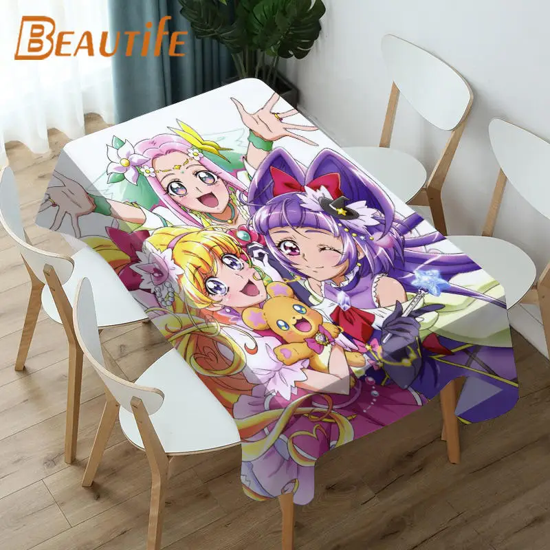 

Nice Mahou Tsukai Tablecloth Waterproof Oxford Fabric 3D Printed Table Cloth Household Dining Room Table Cover Banquet Party