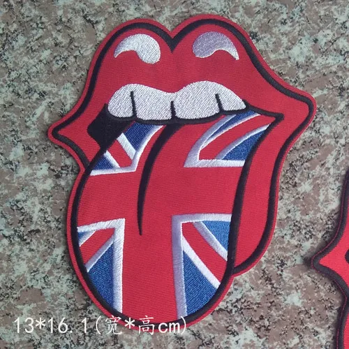 Рок группа значок Коллекция Красный язык панк стиль стикеры Липкая лента A229 панк заплатка для одежды - Цвет: 6